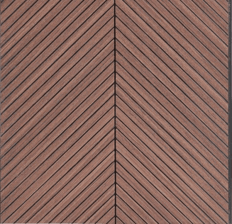 A Gruve OD-1205-A PVC Wooden Louvers 9.5 Ft x 1 Ft