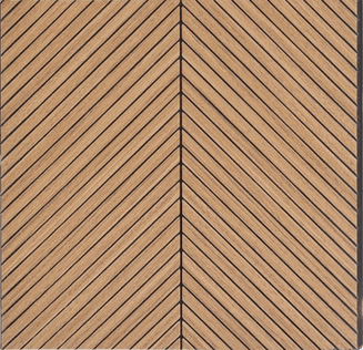 F Gruve OD-1205-F PVC Wooden Louvers 9.5 Ft x 1 Ft