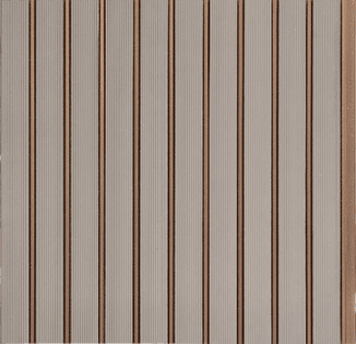 A Gruve OD-1208-A PVC Wooden Louvers 9.5 Ft x 1 Ft