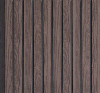 B Gruve OD-1208-B PVC Wooden Louvers 9.5 Ft x 1 Ft