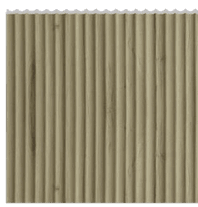 J Gruve OD-1209-J PVC Wooden Louvers 9.5 Ft x 1 Ft