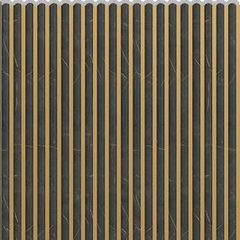 G ruve OD-1210-G PVC Wooden Louvers 9.5 Ft x 1 Ft