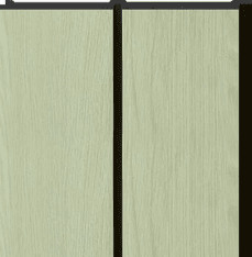 A Gruve OD-1212-A PVC Wooden Louvers 9.5 Ft x 1 Ft