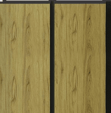B Gruve OD-1212-B PVC Wooden Louvers 8 Ft x 1 Ft