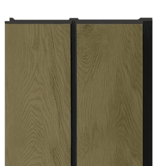 D Gruve OD-1212-D PVC Wooden Louvers 9.5 Ft x 1 Ft