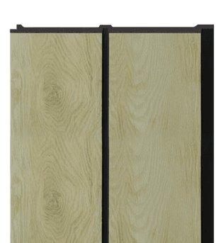 E Gruve OD-1212-E PVC Wooden Louvers 9.5 Ft x 1 Ft