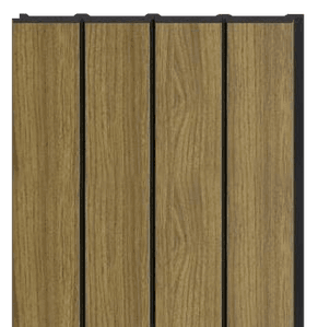 B Gruve OD-1213-B PVC Wooden Louvers 8 Ft x 1 Ft