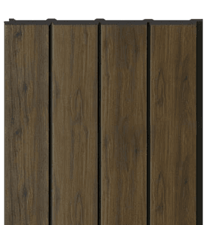 D Gruve OD-1213-D PVC Wooden Louvers 9.5 Ft x 1 Ft