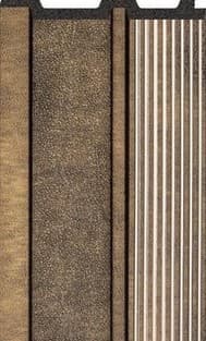 D Gruve OD-5002-D PVC Leather Louvers 8 Ft x 4.75 Inch