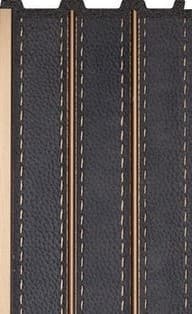 B Gruve OD-5003-B PVC Leather Louvers 9.5 Ft x 4.75 Inch