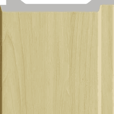 A Gruve OD-5011-A PVC Wooden Louvers 9.5 Ft x 4.75 Inch