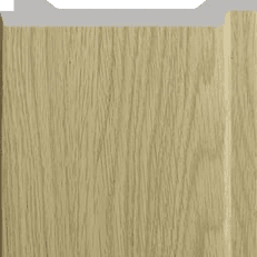 B Gruve OD-5011-B PVC Wooden Louvers 9.5 Ft x 4.75 Inch