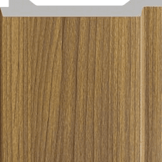 G ruve OD-5011-G PVC Wooden Louvers 9.5 Ft x 4.75 Inch