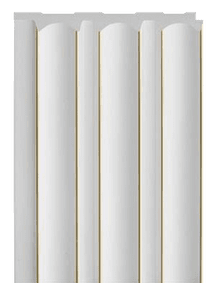 F Gruve OD-5012-F PVC Concrete Louvers 8 Ft x 4.75 Inch