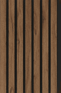 A Gruve OD-5015-A PVC Wooden Louvers 8 Ft x 4.75 Inch