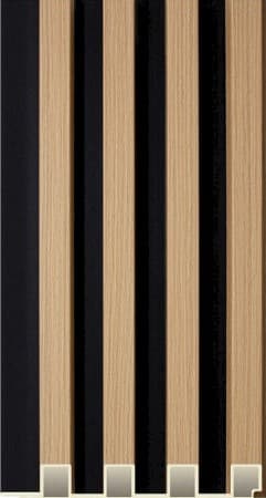 A Gruve WPC-01-A WPC Wooden Louvers 9.5 Ft x 6 Inch