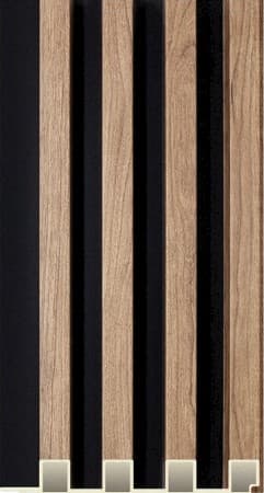 B Gruve WPC-01-B WPC Wooden Louvers 9.5 Ft x 6 Inch