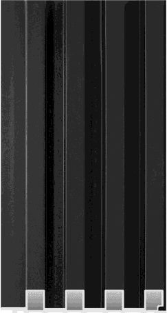 I Gruve WPC-01-I WPC Wooden Louvers 9.5 Ft x 6 Inch