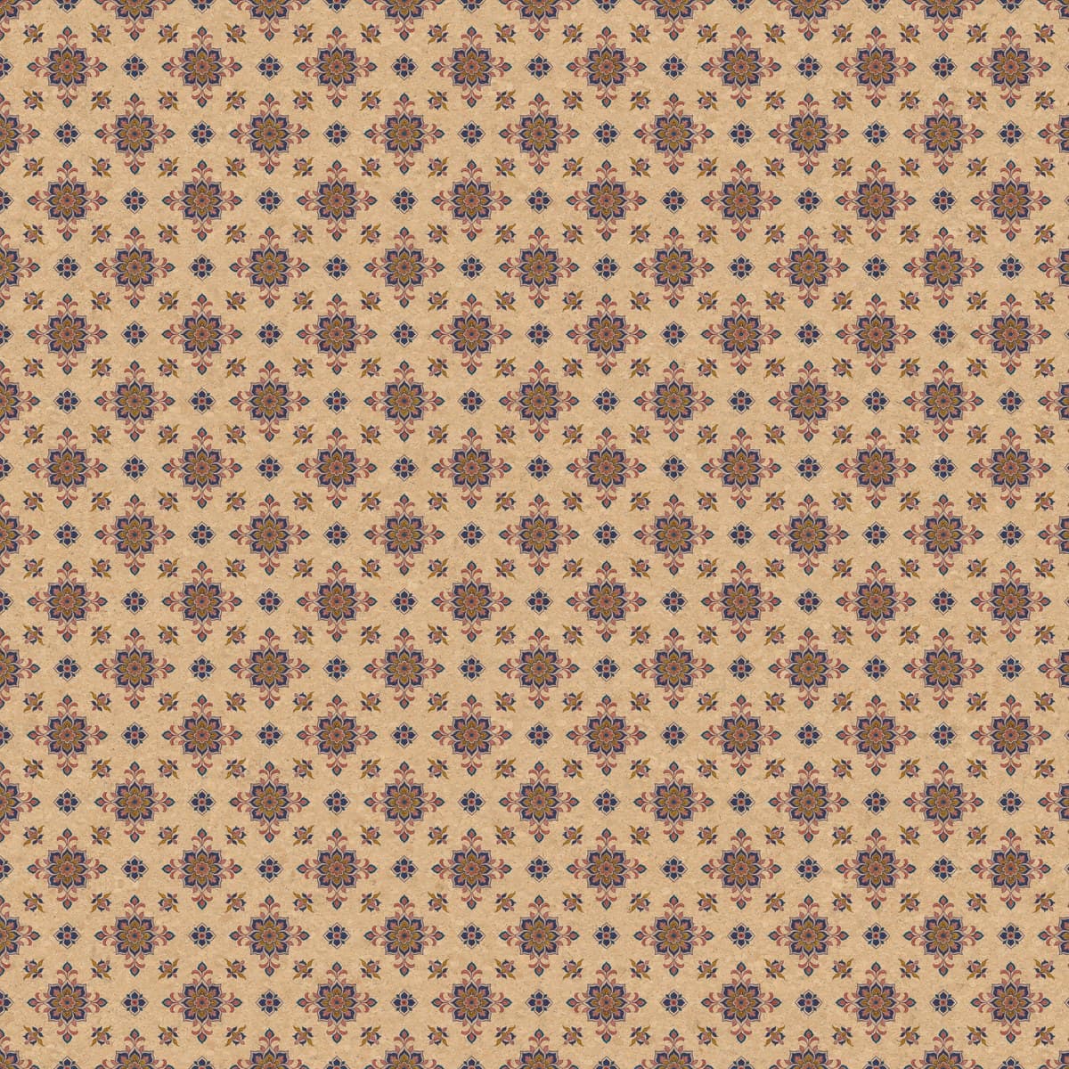 LM-RYN-137 PR Caramel Medallion 8 ft x 4 ft Texture Finish Cane 1 mm Laminate