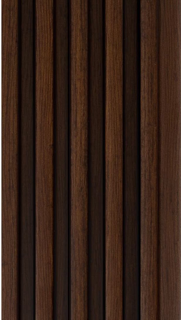 WL-1232 Brown Color Wooden PVC Louvers 9.5 Ft x 5 Inch