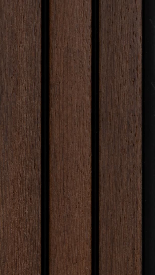 WL-1234 Brown Color Wooden PVC Louvers 8 Ft x 5 Inch