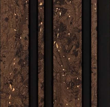 WL-1477 Brown Color Marble & Stone PVC Louvers 8 Ft x 5 Inch