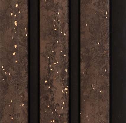 WL-1481 Brown Color Marble & Stone PVC Louvers 8 Ft x 5 Inch