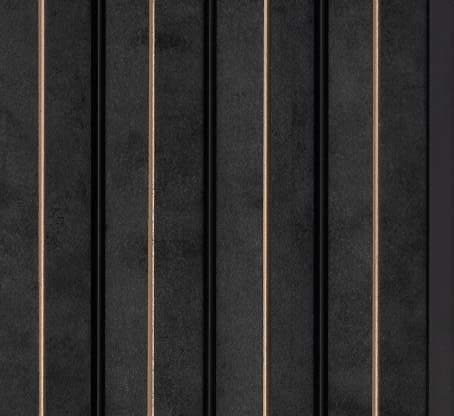WL-1604 Black Color Marble & Stone PVC Louvers 8 Ft x 5 Inch