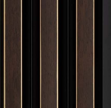 WL-1614 Brown Color Marble & Stone PVC Louvers 8 Ft x 5 Inch