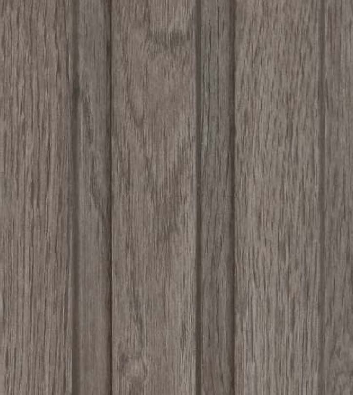 WL-3411 Brown Color Wooden PVC Louvers 9.5 Ft x 5 Inch