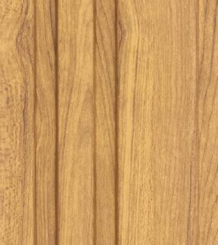 WL-3420 Brown Color Wooden PVC Louvers 9.5 Ft x 5 Inch