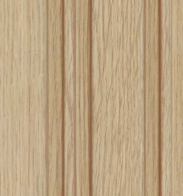 WL-3425 Brown Color Wooden PVC Louvers 9.5 Ft x 5 Inch