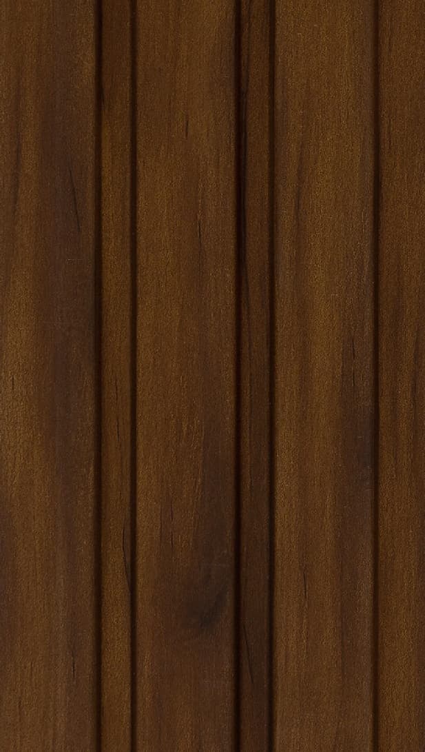 WL-3439 Brown Color Wooden PVC Louvers 9.5 Ft x 5 Inch