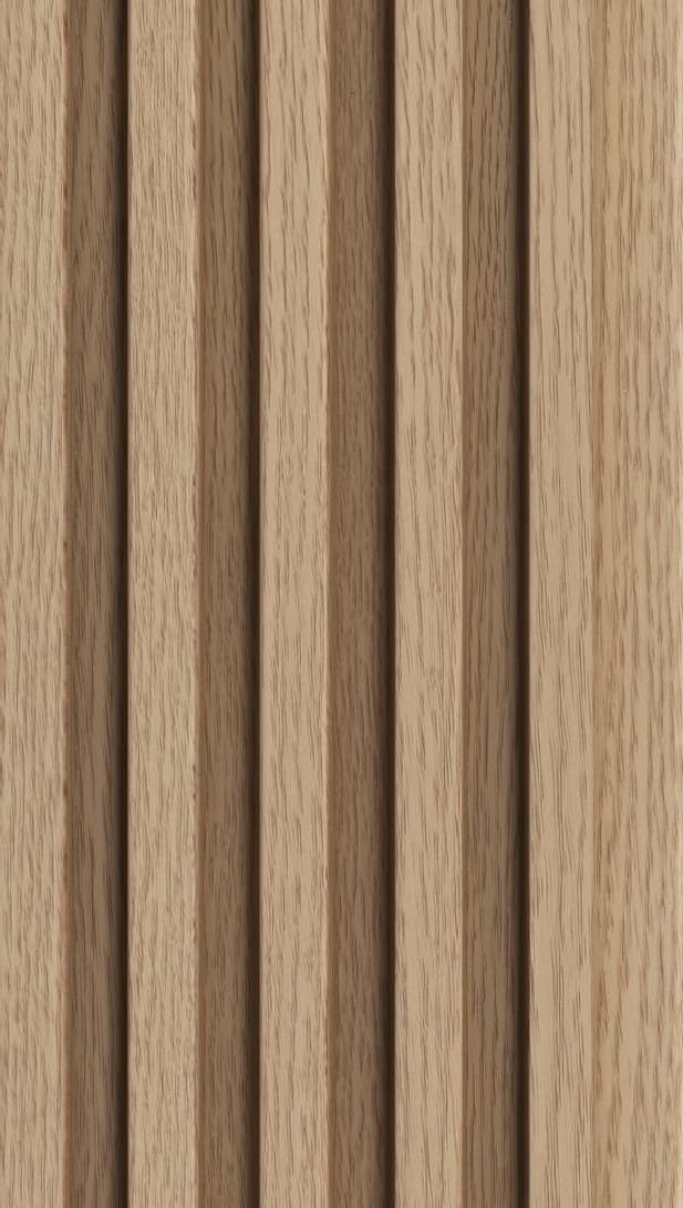 WL-3441 Brown Color Wooden PVC Louvers 9.5 Ft x 5 Inch