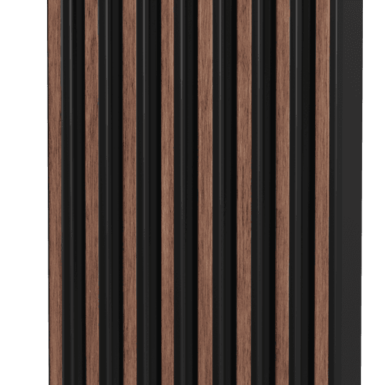 AL-2007 Charcoal Louvers Wood Look Panels 8 Ft x 4.75 Inch
