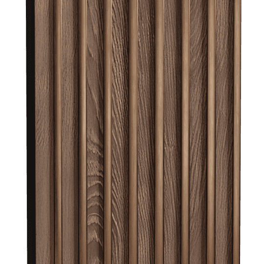 AL-2010 Charcoal Louvers Wood Look Panels 8 Ft x 4.75 Inch