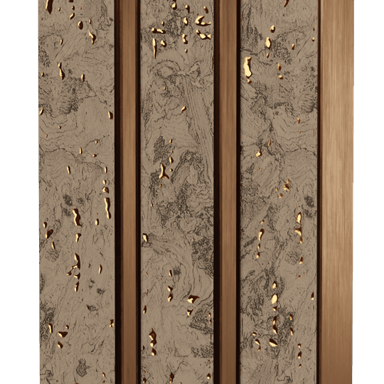 AL-2013 Charcoal Louvers Wood Look Panels 8 Ft x 4.75 Inch