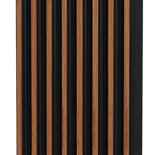 AL-2015 Charcoal Louvers Wood Look Panels 8 Ft x 4.75 Inch