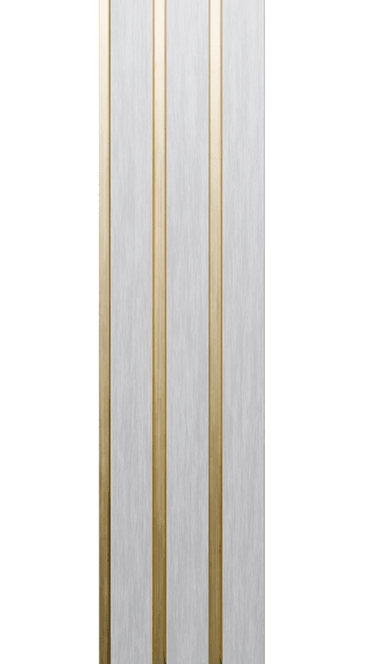 VAP-951 Charcoal Louvers Marble & Stone Look Panels 9.5 Ft x 1 Ft