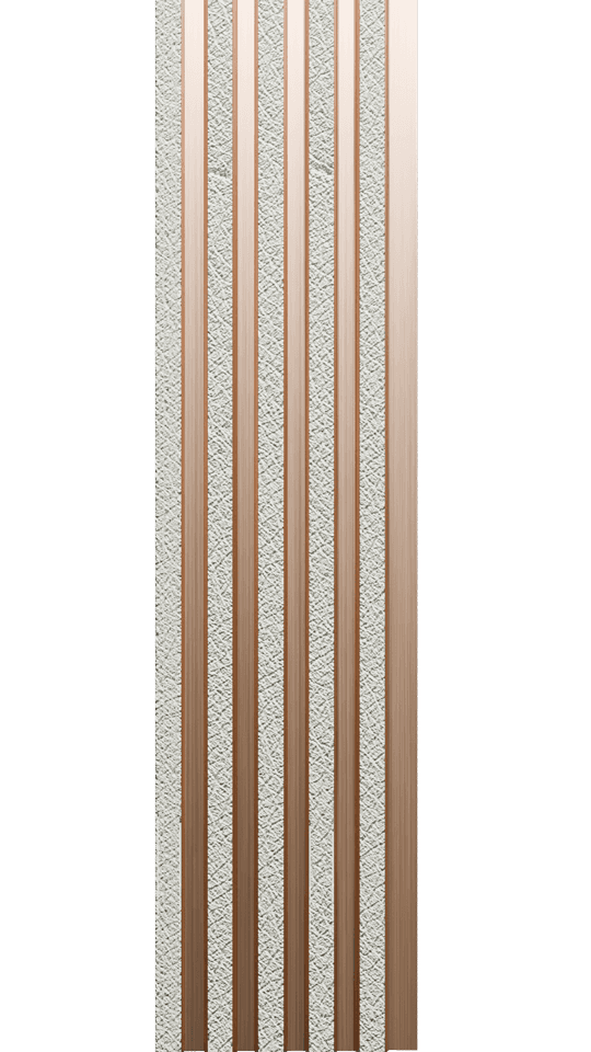 VAP-955 Charcoal Louvers Marble & Stone Look Panels 9.5 Ft x 1 Ft