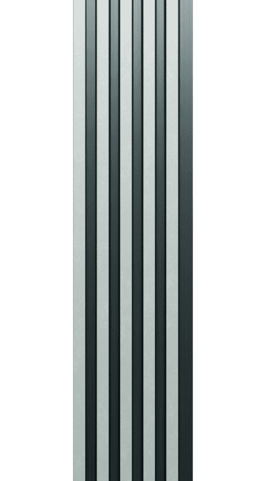 VAP-956 Charcoal Louvers Marble & Stone Look Panels 9.5 Ft x 1 Ft