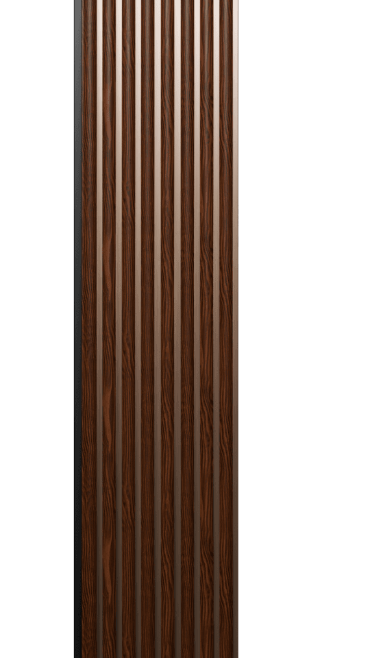 VAP-959 Charcoal Louvers Marble & Stone Look Panels 9.5 Ft x 1 Ft