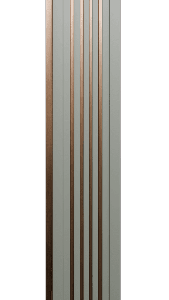 VAP-965 Charcoal Louvers Marble & Stone Look Panels 9.5 Ft x 1 Ft