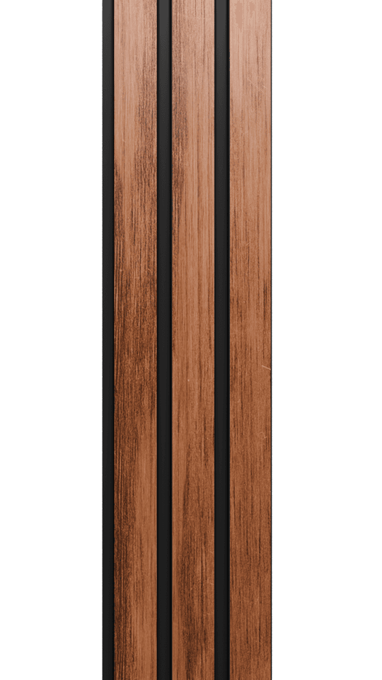 VAP-977 Charcoal Louvers Marble & Stone Look Panels 9.5 Ft x 1 Ft