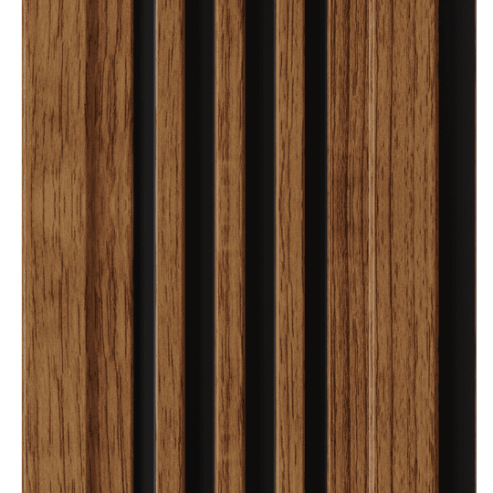 VL-53 Charcoal Louvers Wood Look Panels 8 Ft x 4.75 Inch