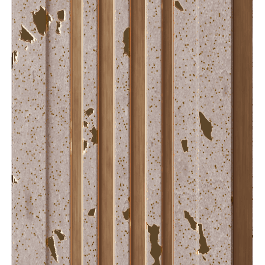 VL-55 Charcoal Louvers Wood Look Panels 8 Ft x 4.75 Inch