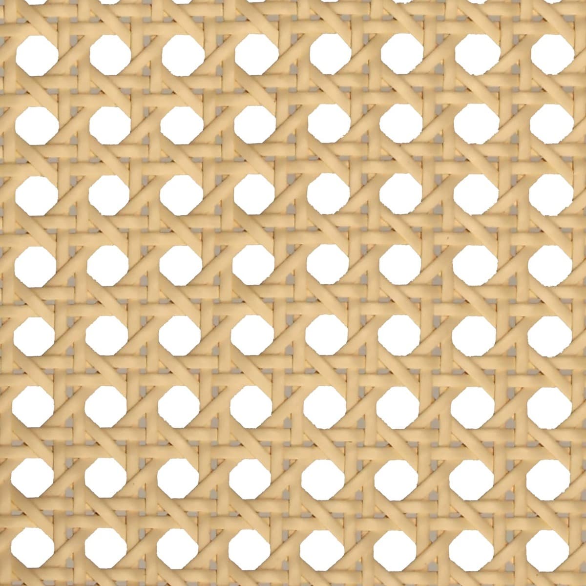 LM-CK-101 Ivory PVC Octagon Weave 2 ft x 16.3 ft Cane Roll Texture Finish 0.35 mm