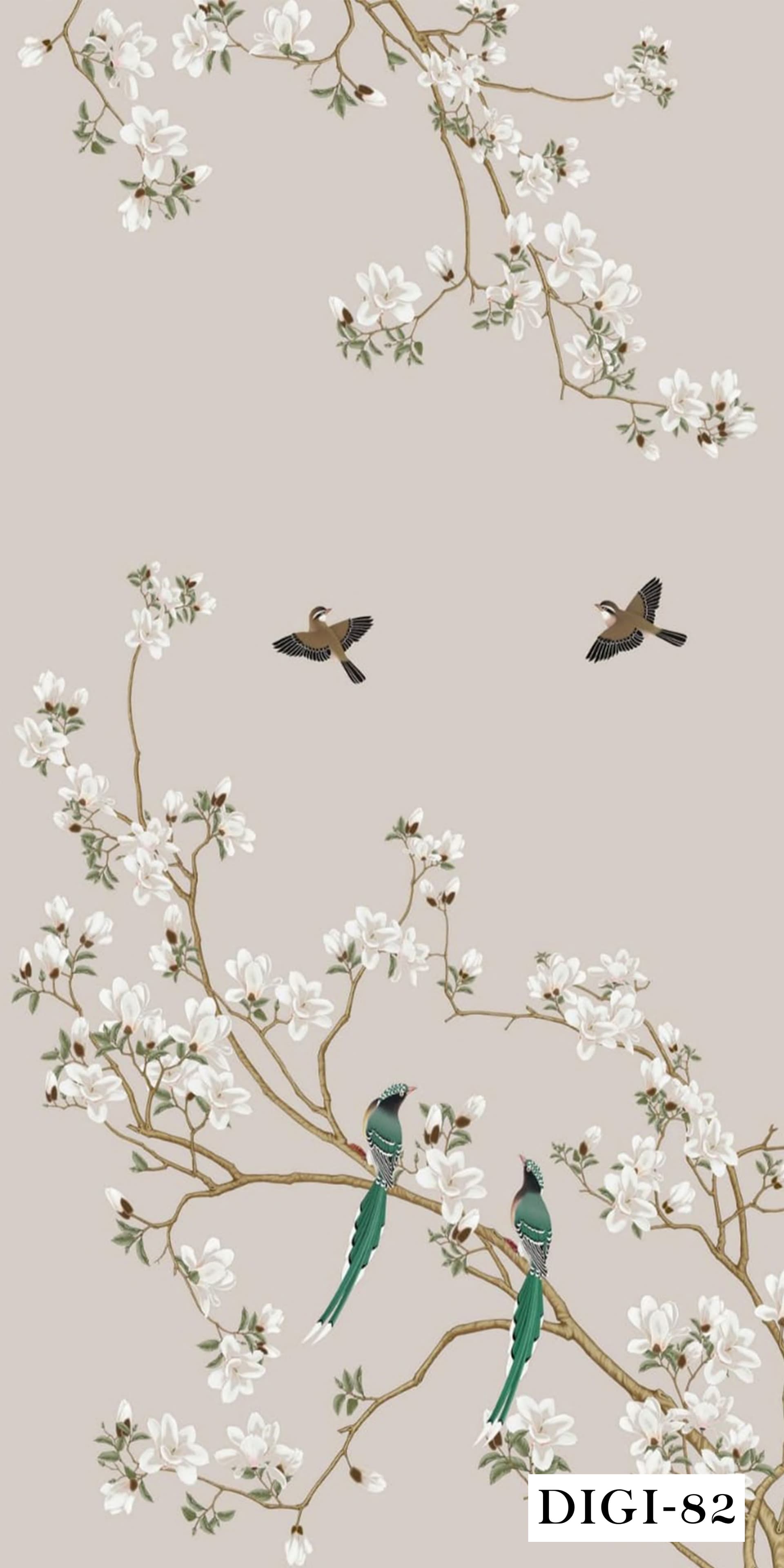 DIGI-82 Magnolia Parrot Matt Finish Digital Series 8ft x 4ft 1 mm Decorative Laminate
