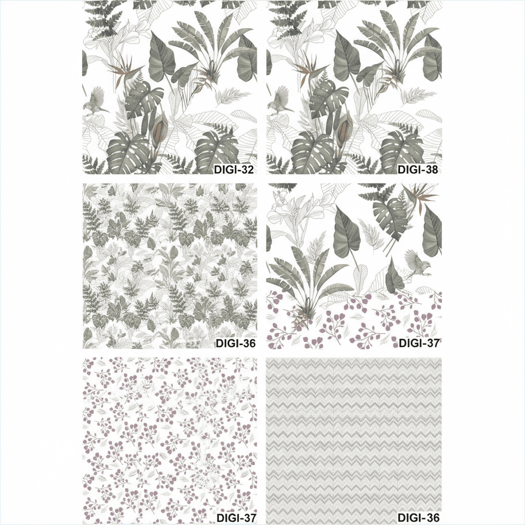 Digital laminates on a bedroom feature wall