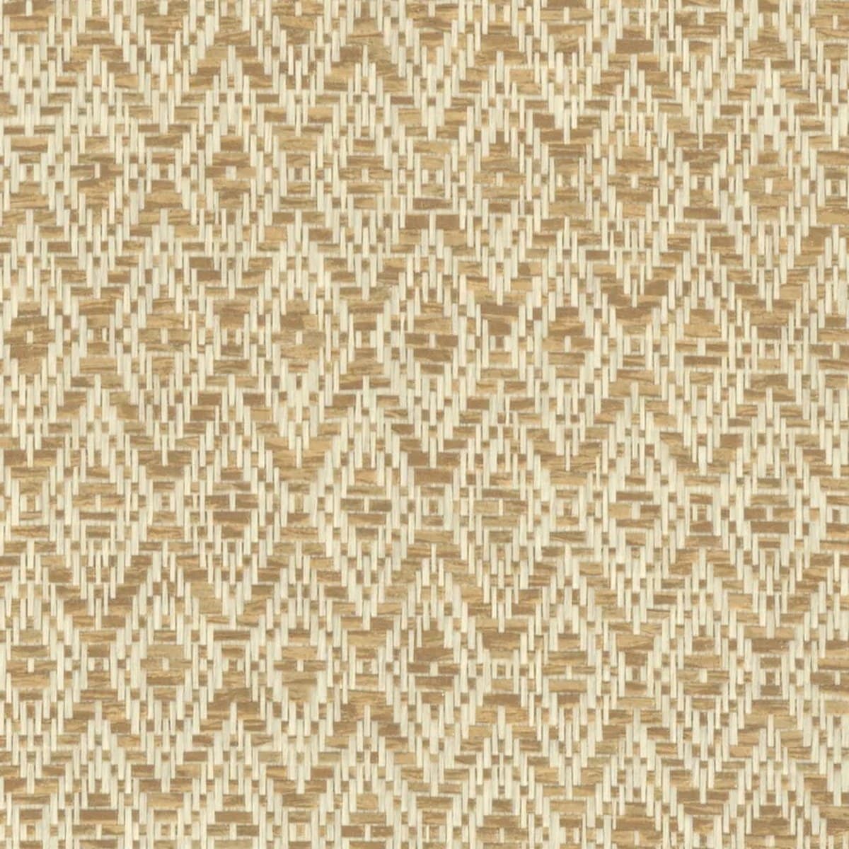 LM-WC-009 Golden Diamond Weave 18 ft x 3 ft Cane Roll Texture Finish 0.35 mm